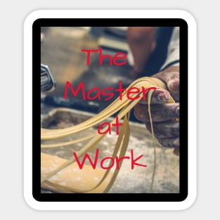 The Master at Work Sticker